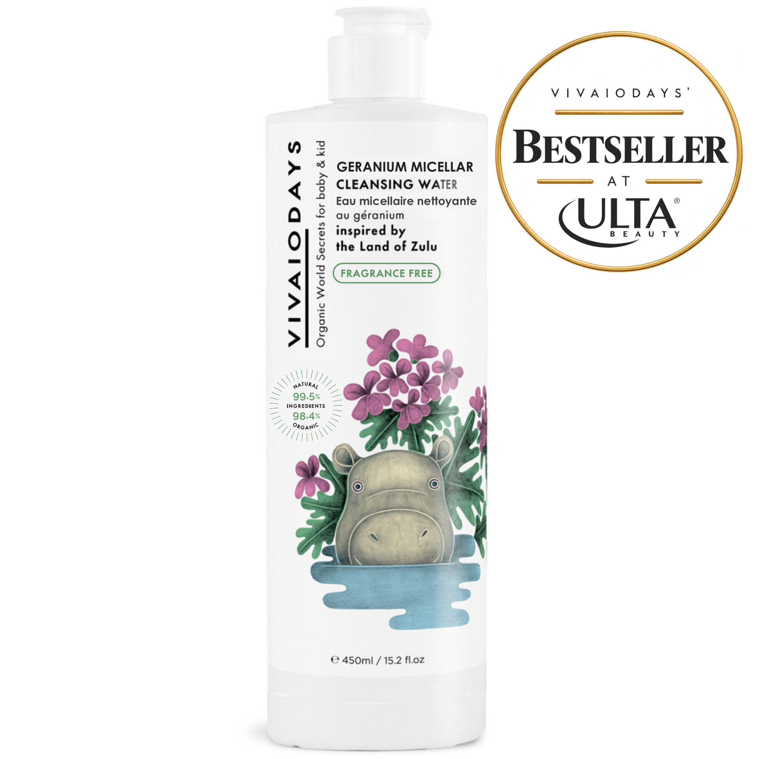 Rose Geranium Cleansing Water 15.2 fl.oz. / 450ml
