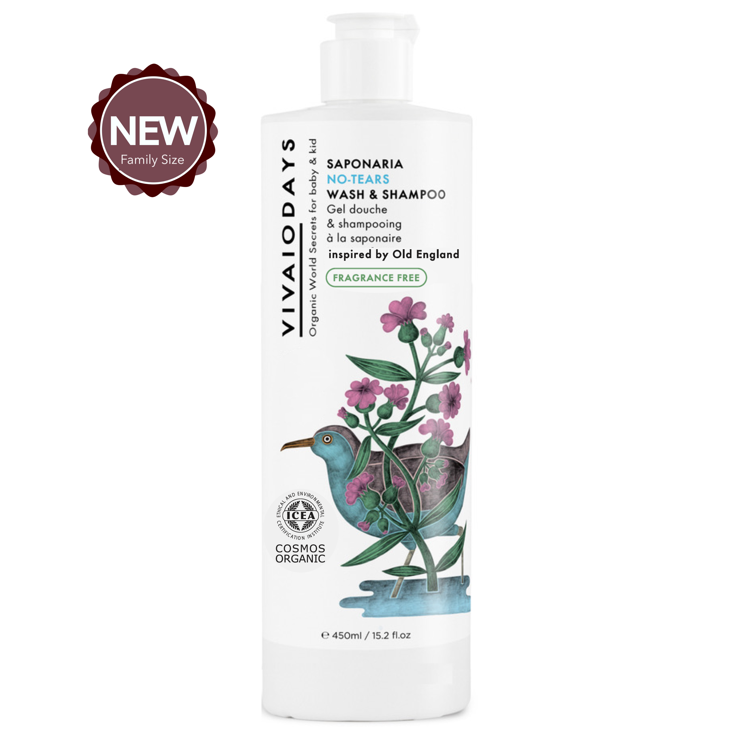 Fragrance Free Saponaria No-Tears Wash & Shampoo