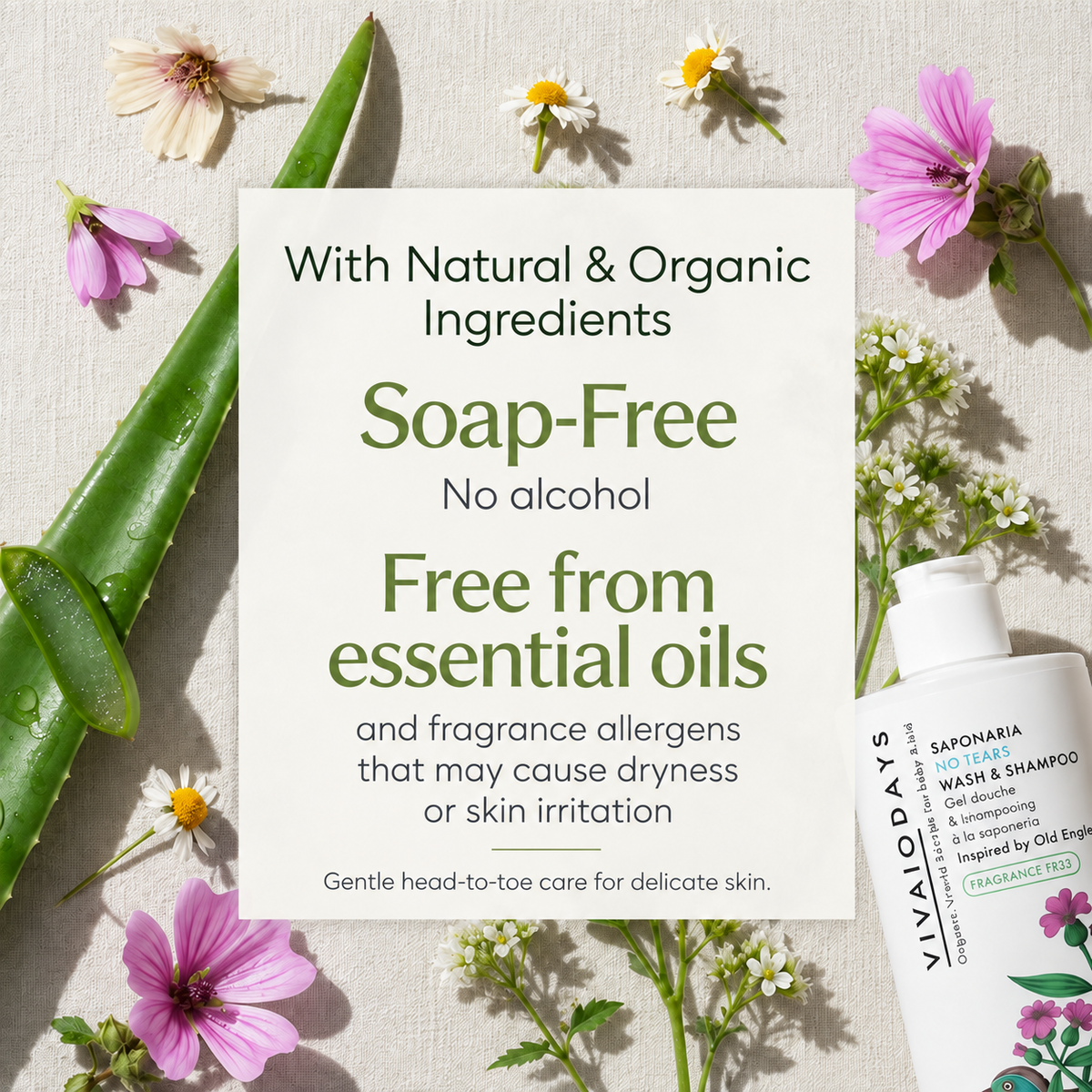 Saponaria No-Tears Wash & Shampoo