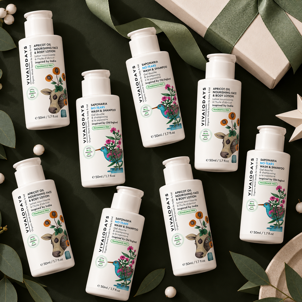 Fragrance-Free Mini Duo Set | 8 Pieces (4+4)
