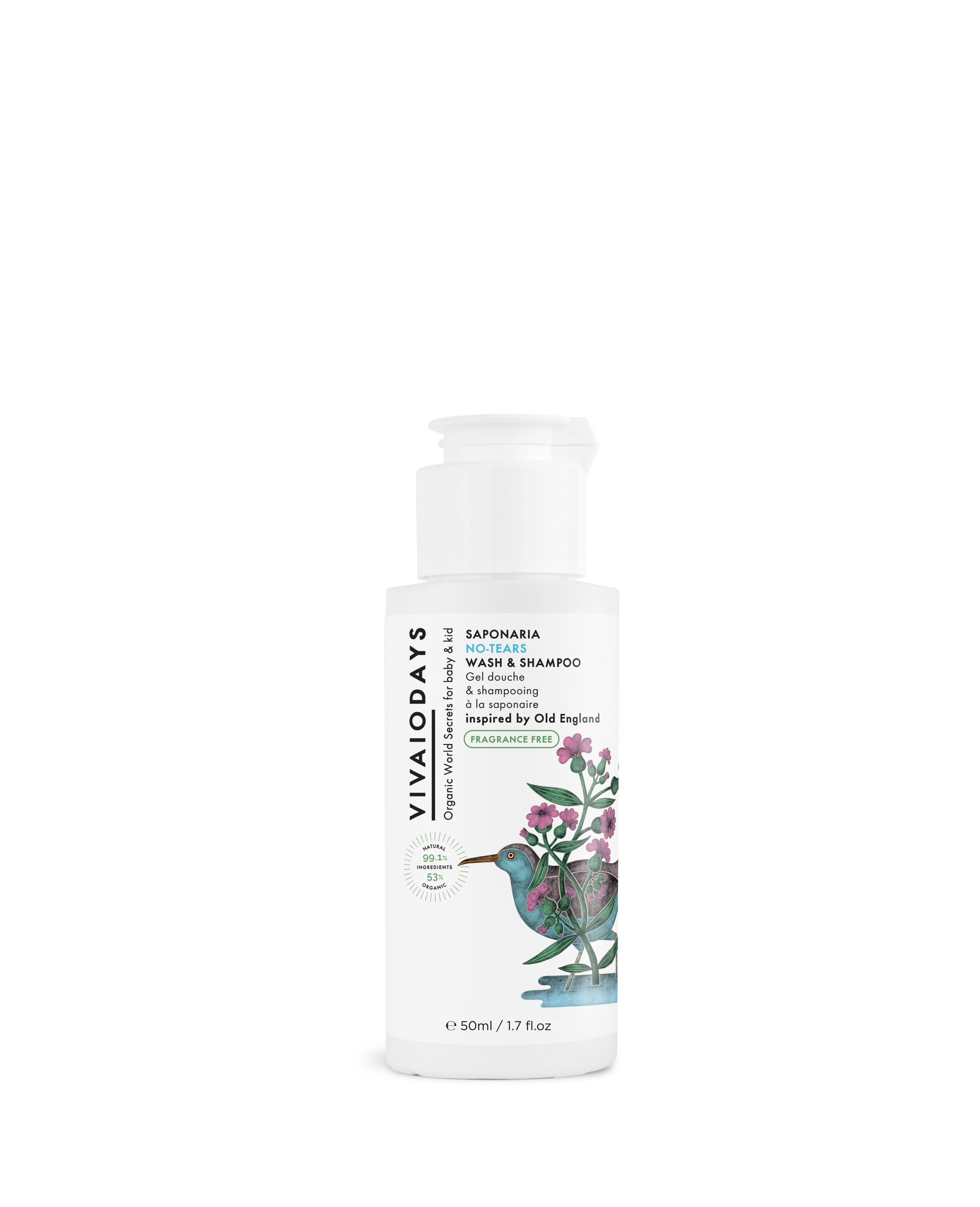 Fragrance Free Saponaria No-Tears Wash & Shampoo