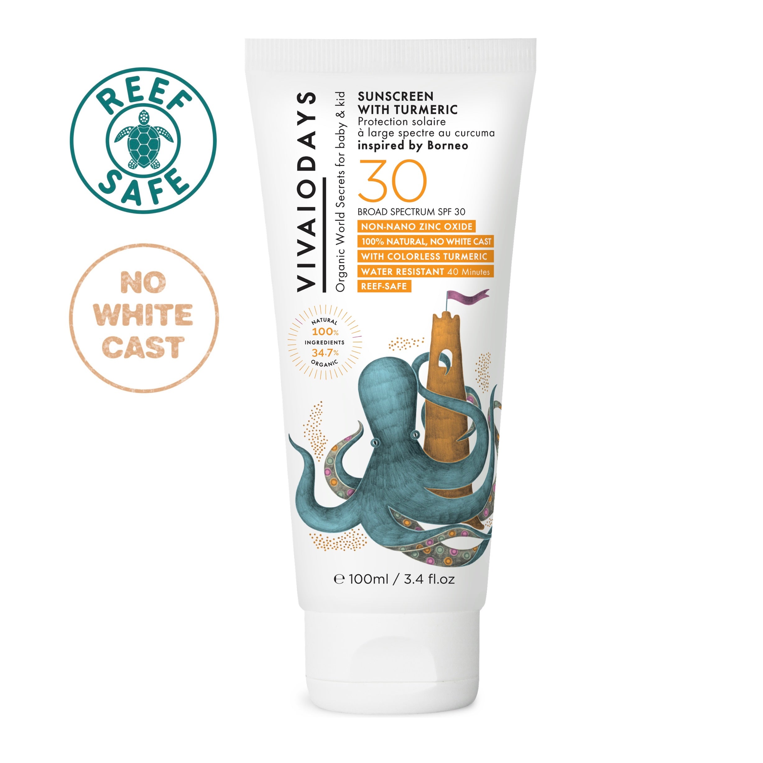 Turmeric UVA-UVB-IR Sunscreen